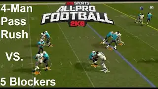 Four-Man Pass Rush in All-Pro Football 2K8 (Xbox 360)