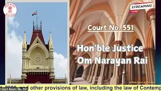 15 January 2026 | Court No. 551 | Live Streaming of the Court proceedings.