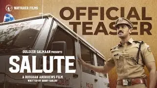 Salute Movie Teaser | Dulquer Salmaan | Rosshan Andrrews | Bobby & Sanjay | Santhosh Narayanan