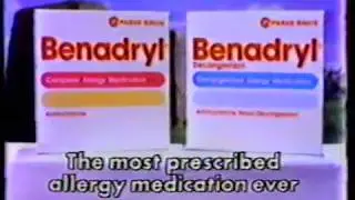 1988 Parke Davis Benadryl Allergy Medicine TV Commercial