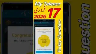 17 February 2025 | My Telenor today questions Answers | Telenor Questions today | Telenor