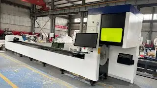 6kw Professional Tube Pipe Fiber Laser Cutting Machine diameter 20 to 220mm  length 6m #fiberlaser