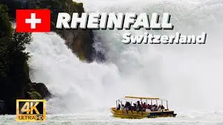 Rheinfall von Schaffhausen 🇨🇭 4K full Tour || Switzerland's most beautiful Rainfall
