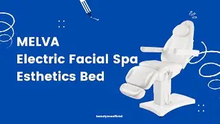 BeautyAce MELVA Electric Facial Spa Bed White Treatment Table