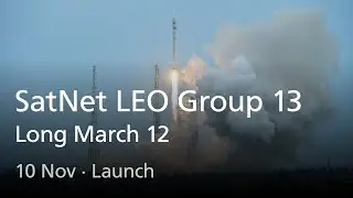 Live: Long March 12 SatNet LEO Group 13 Launch (No Commentary)