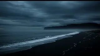 Dark ocean waves to support deep rest and quiet internal calm