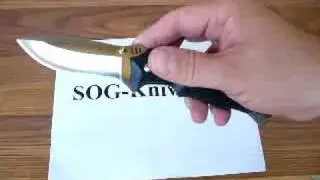 SOG Vulcan Knife VL-01 Demonstration