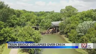 Train Bridge Collapses Over Creek | July 23, 2025 | News 19 at 5 p.m.
