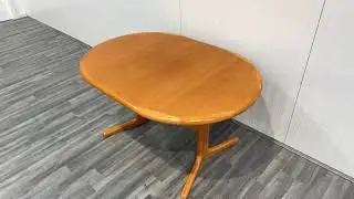Danish extending teak dining table 