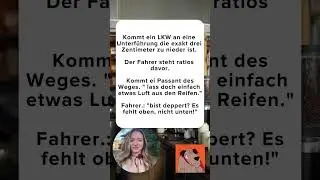 🚛 LKW-Drama an der Unterf&uuml;hrung &ndash; Luft rauslassen? 😂
