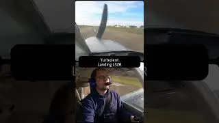 POV Landing Piper Archer II St Gallen Altenrhein on a turbulent day