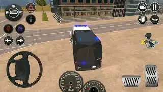 American Police Van Driving #1 - Car City Driving Android iOS Gameplay