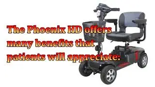 Phoenix HD 4 Wheel Transport Scooter - Mobility Scooters at ProHealthcareProducts.com