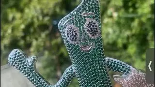 Detail look at my Gumby pendant (rip slim Dunkin)