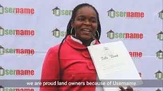 I am a Proud landowner because of Username Investments