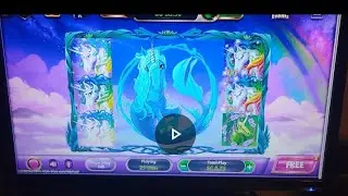 Celestial Unicorn Slot Game Feature Win via Luckylandslots.com
