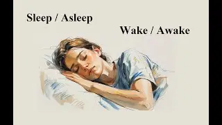 Sleep vs. Asleep &ndash; Wake vs. Awake 😴