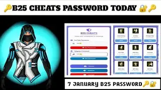 b25 cheats password today🔑 free fire B25 chat new password🔑 7 January new password b25