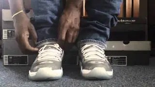 Air Jordan XI (11) Cool Grey Retro [2010] Foot Review