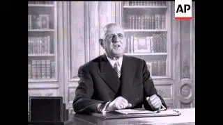 GENERAL DE GAULLE'S SPEECH    - SOUND