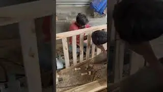 How to make sofas back frame#furniture#wooden sofa frame# teakwood#shorts#viral#trending#homedecor