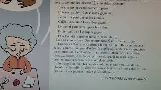 lecture Tr&eacute;sor des mots 3&egrave;me ann&eacute;e .Jeu : papier Caillou, ciseaux p38