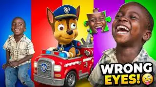 Wrong eyes👀 NEW EPISODES/ Sheriff Labrador x Rocky & BabyBoss Puzzle Wrong HeadsEYE PUZZLE WORLD