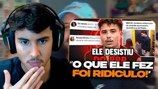 RENATO REAGE: PEDRO DESISTIU DO BBB | PLANETA NOVO