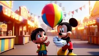 Mickey Mouse Lost His Balloon at the Fair | Funny Toddler Song | Kids Rhymes