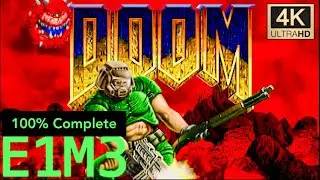 둠 리마스터 100% 공략 - E1M3 Toxin Refinery / DOOM 4K ReMastered 100% Complete - E1M3 Toxin Refinery