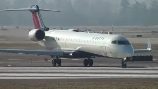 Delta Air Lines (SkyWest) CRJ-700 [N603SK] Takeoff Portland Airport (PDX)