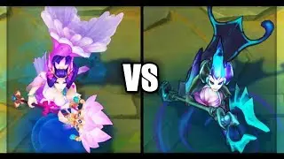 Splendid Staff Nami vs Deep Sea Nami Epic Skins Comparison (League of Legends)