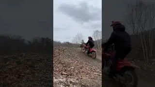 The suspension is not happy&hellip; #crf250f #shorts