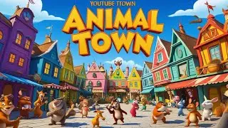 Animal Town Harmony#englishstories #animation #shortstory #cutecats #cutedogs #animalstories