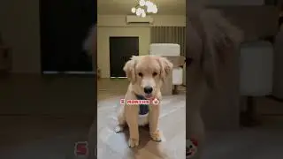 One Month to One Year golden retriever transformation #feed #love #transformation #pets #puppy#cute