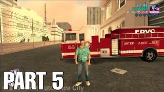 Grand Theft Auto Vice City - Gameplay Walkthrough Part 5 (GTA VC Firefighter Guide Level MAX)