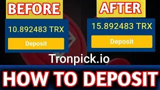 HOW TO DEPOSIT TRX Tronpick.io| Tronpick.io DEPOSIT Process| Tronpick Level| Tronpick Wager| Trx