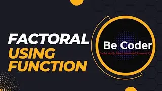 Find the #factorials  of a number using function in #c++ | argument pass by reference (Urdu/Hindi)