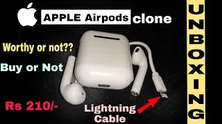 [HINDI] i12 TWS Unboxing and Review| Best Wireless EarBuds| Apple Airpods Clone| Technical Guide|