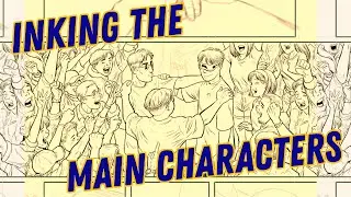 Inking the Main Characters - Comic Drawing Process for The Children of Bathala Vol 4