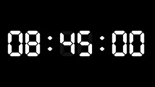8 Hour 45 Minute Timer. 525 Minute Countdown Timer for Focus in Silence | NX