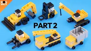 Lego Construction Mini Vehicles - Part 2 (Tutorial)