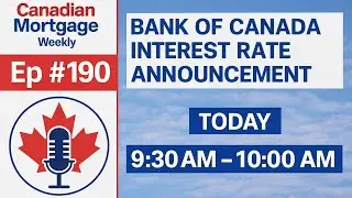 Bank of Canada Interest Rate Announcement LIVE
