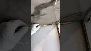 Interior shower silicone. How to apply correctly? Always tool with wood stick!