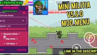 Mini miltia mod apk | mini militia mod menu | v5.6.0 | hack download link 🔗