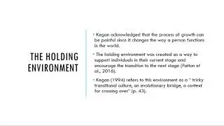 Kegan's Theory of Identity Development