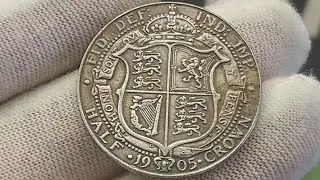 1905 Half Crown Coin VALUE + REVIEW Great Britian Edward VII KEY DATE
