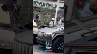 CHIEF KEEF SPOTTED IN LA IN HIS CYBER TRUCK & FERRARI TRUCK