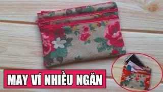 DIY WALLET| CÁCH MAY VÍ NHIỀU NGĂN ĐƠN GIẢN NHẤT| Ặt Củ Tỏi DIY