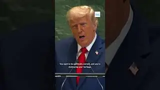'Your countries are being ruined' by migration, Trump tells Europe at the UN